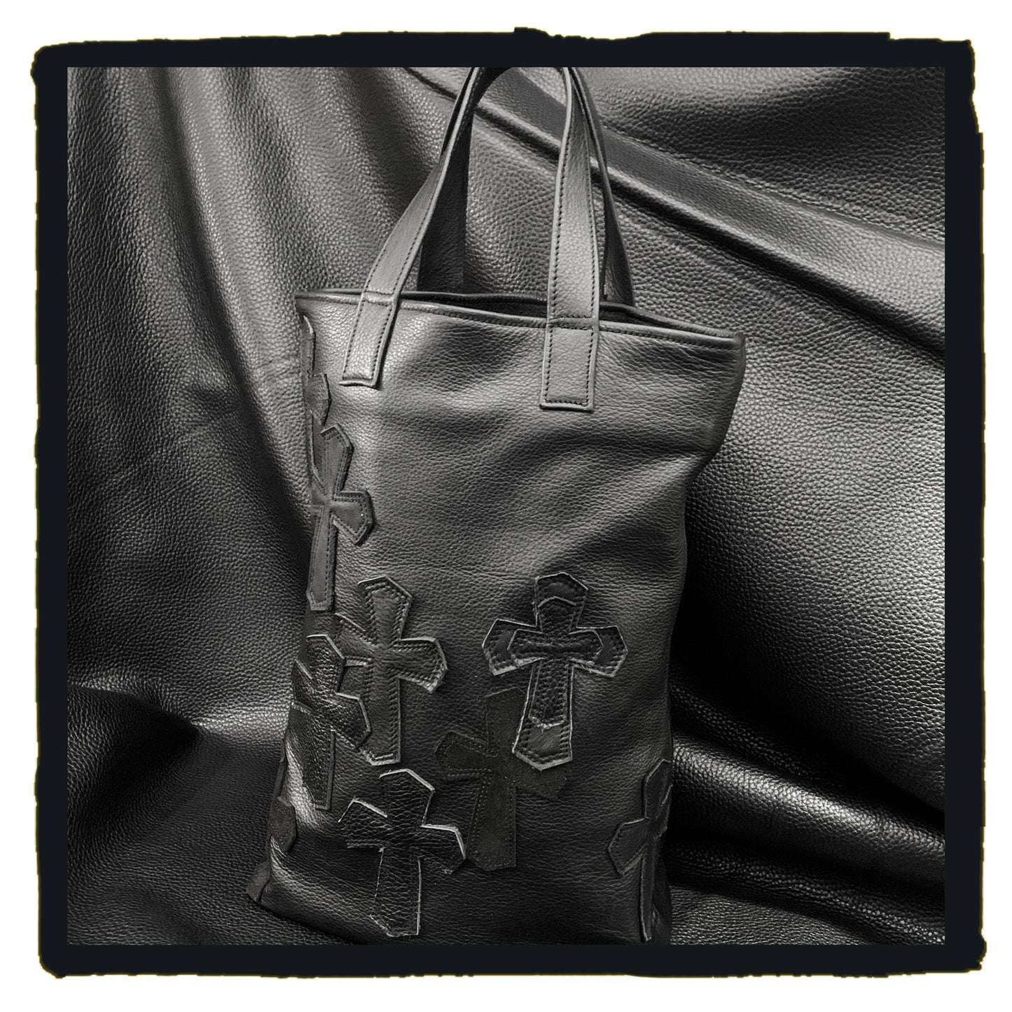 new arrival 20-lb032abk leather cross patch wine bag