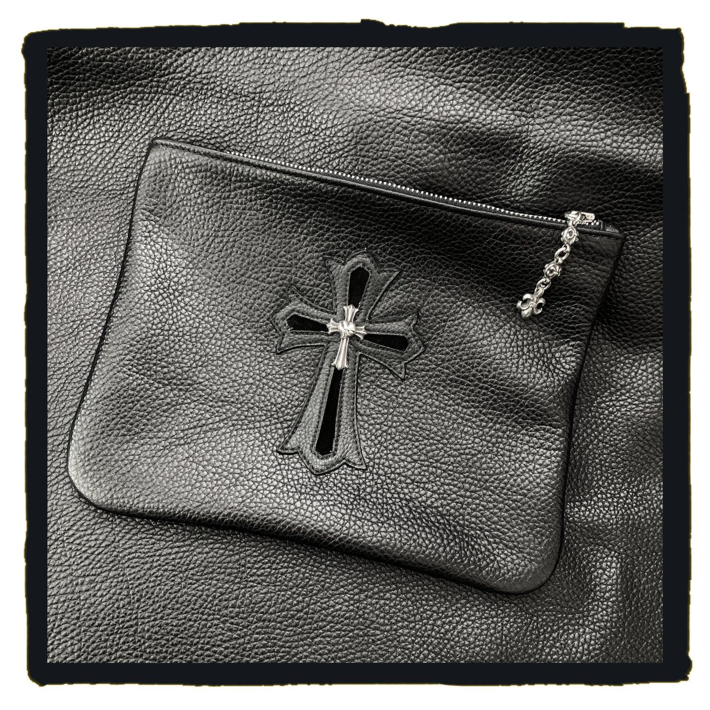 bespoke - leather clutch  (year 2019 09)