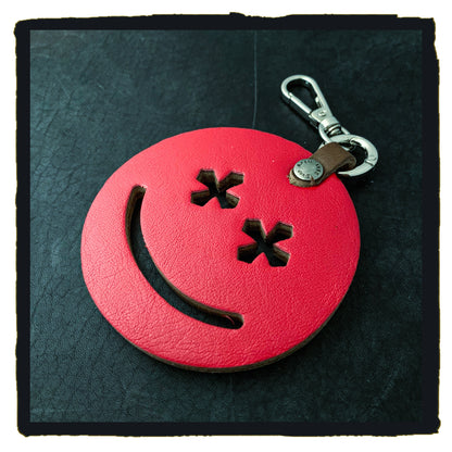 20-c this is life leather charms - happy