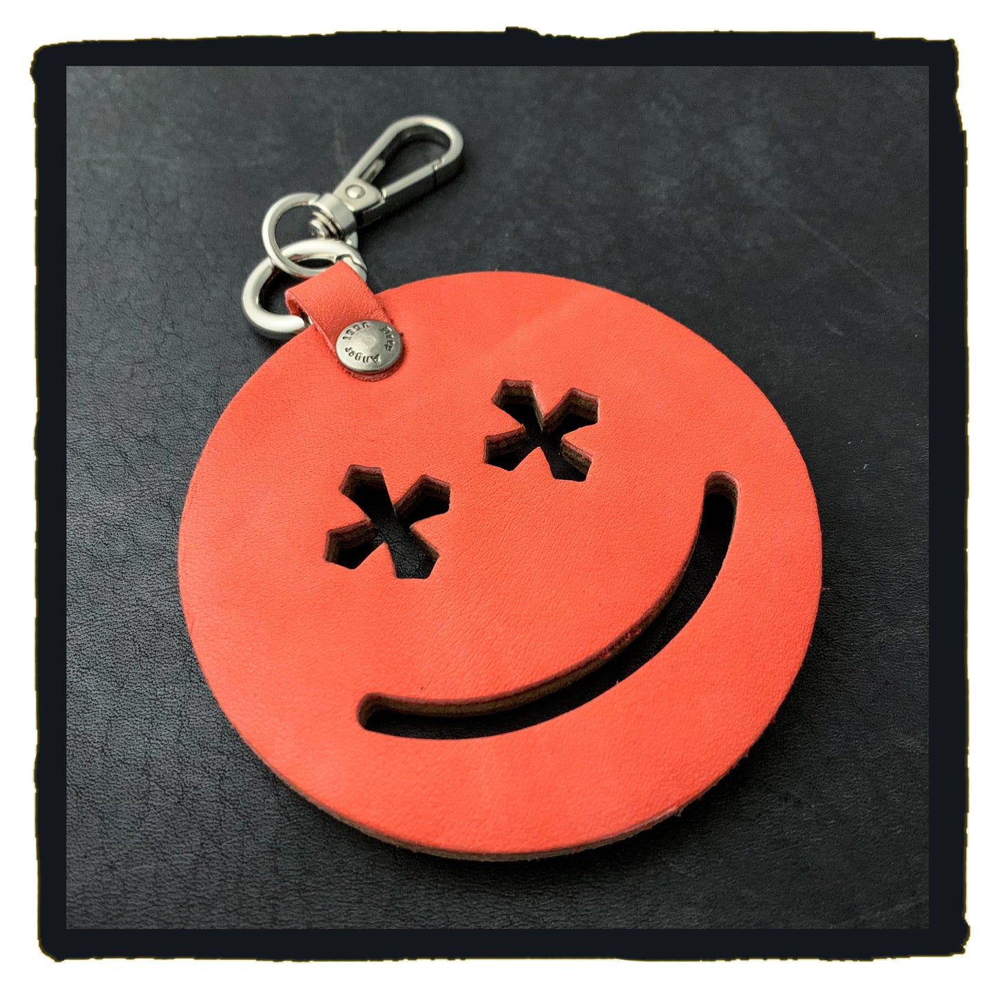 20-c this is life leather charms - happy