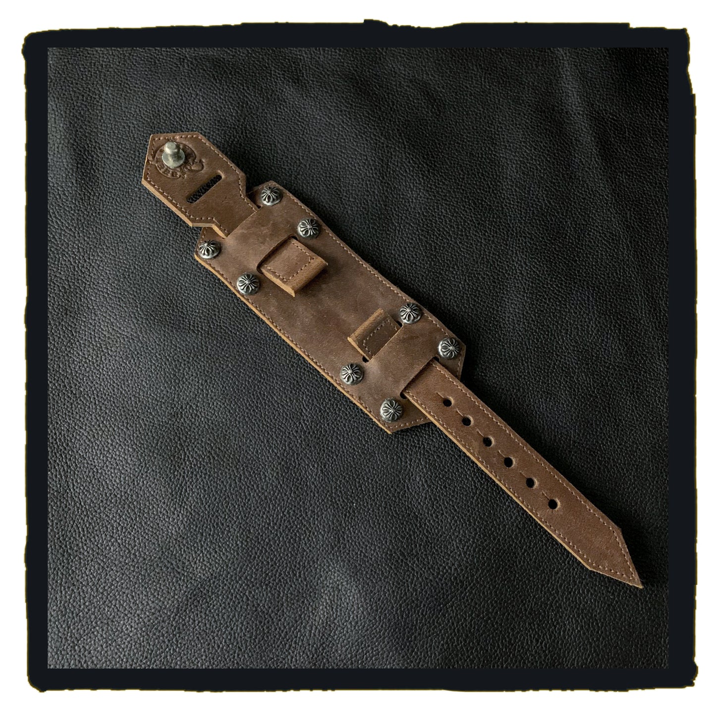 SALE - 12-WB002ABN cocktail trekker leather watch strap 70% off was hk$2280 now