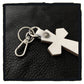 20-C003b1c leather cross charms #1