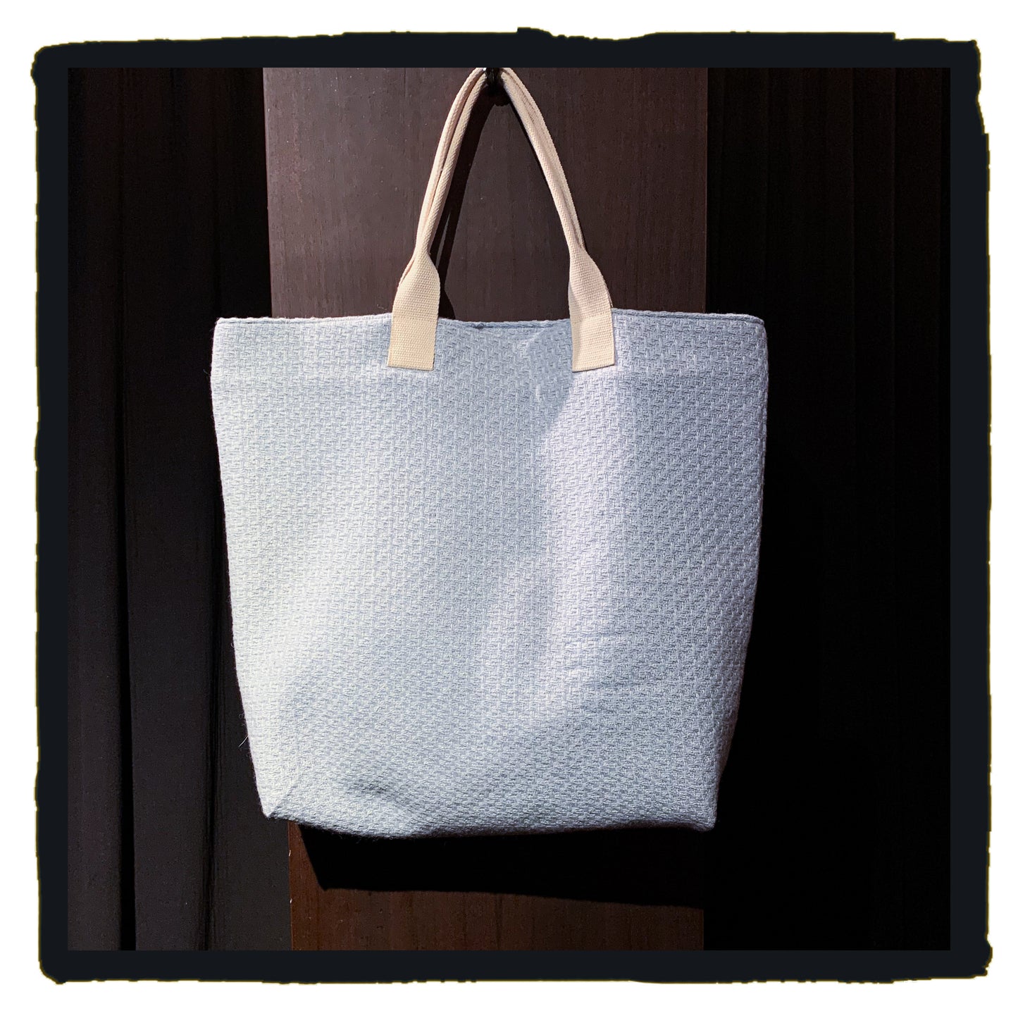 SALE - 43-221001a canvas cross patch tote bag 40% off